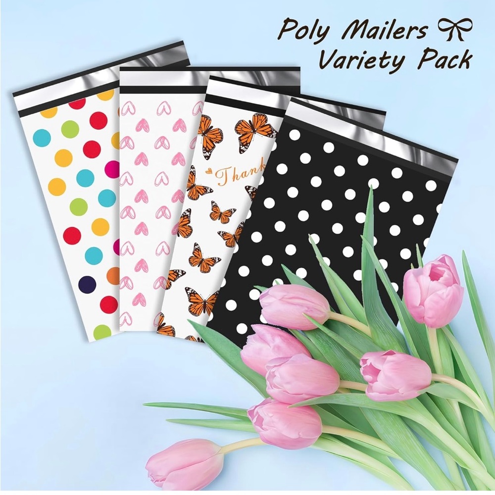 50 6x9 Poly Mailers Variety Pack